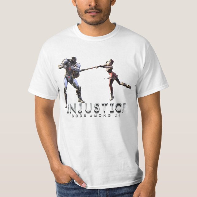 Camiseta Captura de tela: Cyborg vs Harley (Frente)