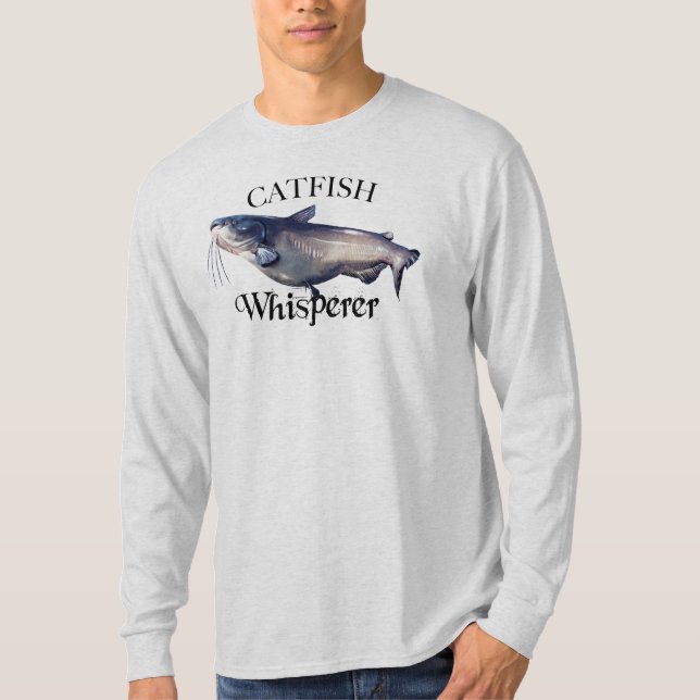 Camiseta Captura Longa Do Sussurro De Peixe-Capuz (Frente)