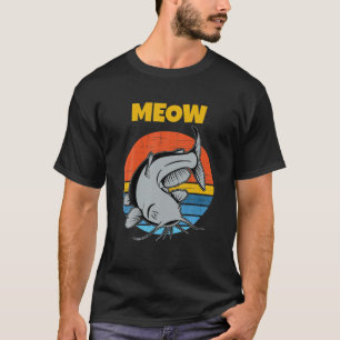 Camiseta Captura Retro Sunset Funny Meia-Peixe-Capuz