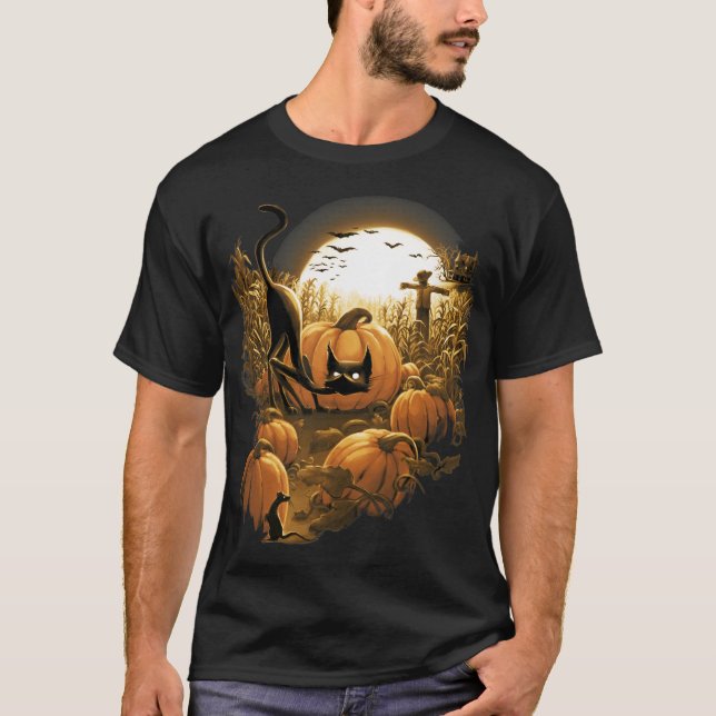 Camiseta Capturado num Patch Spooky (Frente)