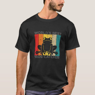 Camiseta Capturador de rãs mais bem do mundo Captura de rãs