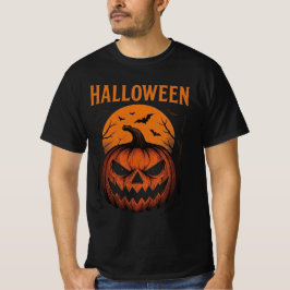 Camiseta Capturando Jack-O'-Lanterna e Morcegos Halloween C