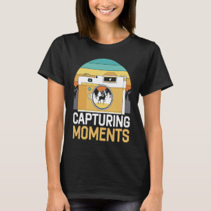 Camiseta Capturando Momentos Fotografia Câmera Imagem Foto