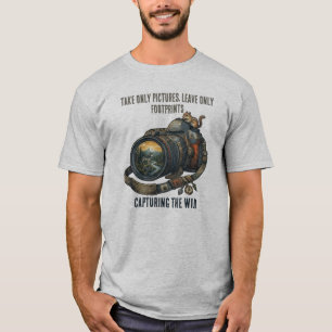Camiseta Capturando o Selvagem - Aventura de Fotografia da