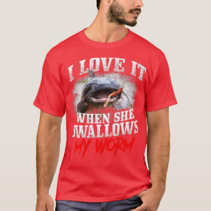Camiseta Capturando Pesca Eu Amo Quando Ela Engole Minha