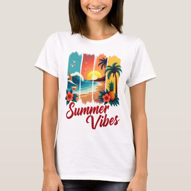 Camiseta Capturar a essência de um verão perfeito para fugi (Frente)