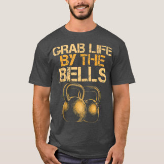 Camiseta Capturar a vida pelos sinos de Kettlebells Workout