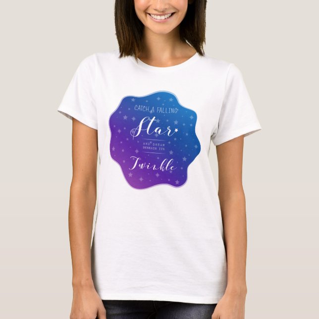 Camiseta Capturar uma estrela em queda (Frente)