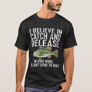 Camiseta Capturas E Libertação De Pesca Engraçada