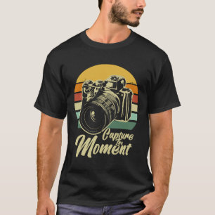 Camiseta Capture A Fotografia Da Câmera De Imagem Retroativ