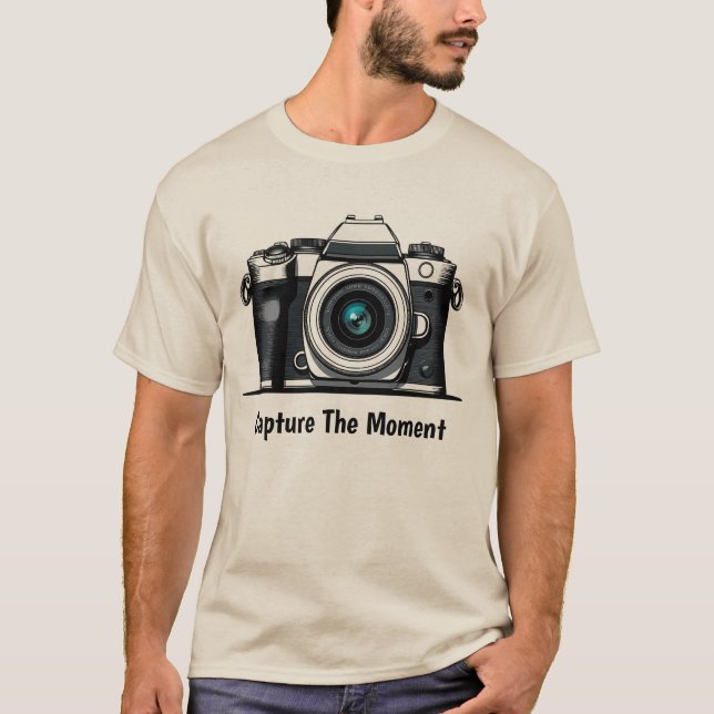 Camiseta Capture o momento - Camera Tee for Creatives (Frente)