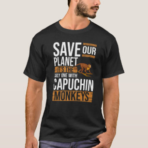 Camiseta Capuchim Macaco Gaiola Comida Animal 2