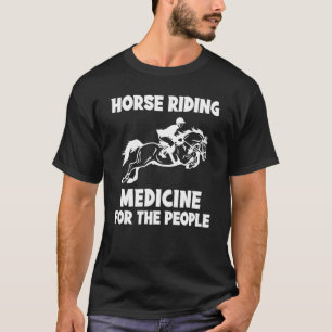Camiseta Capuz de manga longa Horse Is Medicine For The Peo