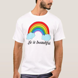 Camiseta Capuz Personalizado Arco-Íris | Nome & Citação Per
