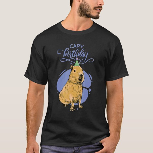 Camiseta Capy Birthday Capybara (Frente)