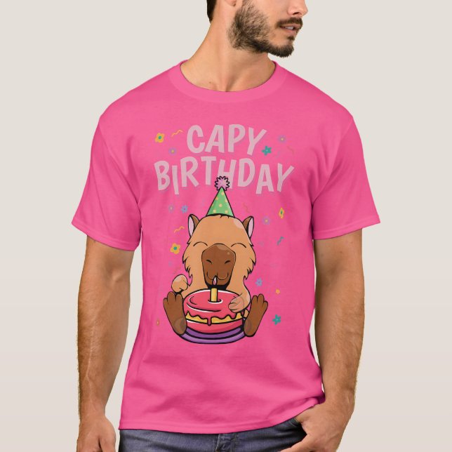 Camiseta Capy Birthday Capybara (Frente)