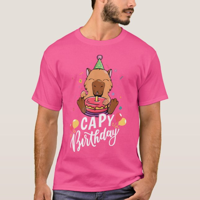 Camiseta Capy Birthday Capybara (Frente)