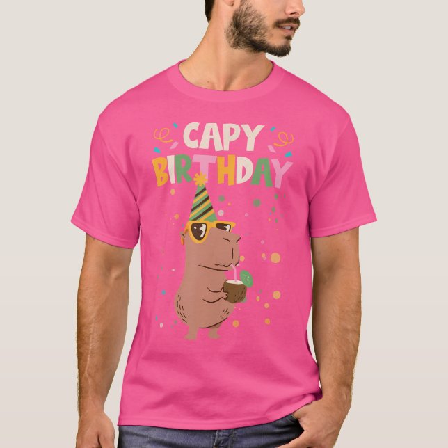 Camiseta Capy Birthday Capybara (Frente)