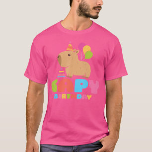 Camiseta Capy Birthday Capybara Lover Funny Rodent Animal B