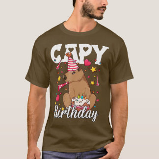 Camiseta Capy Birthday Capybara Plush Cappybara Capybara