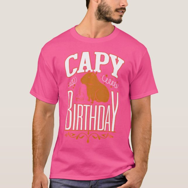 Camiseta Capy Birthday Capybara Plush Cappybara Capybara (Frente)