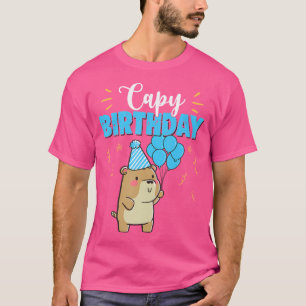 Camiseta Capy Birthday Cute Kawaii Capybara Pun