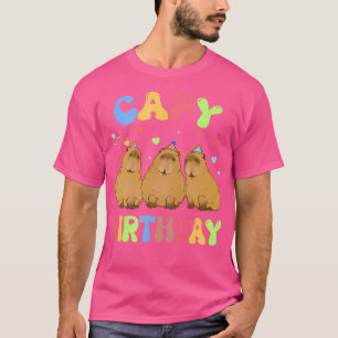 Camiseta Capy Birthday Funny Capybara Animal Boys Girls Bd