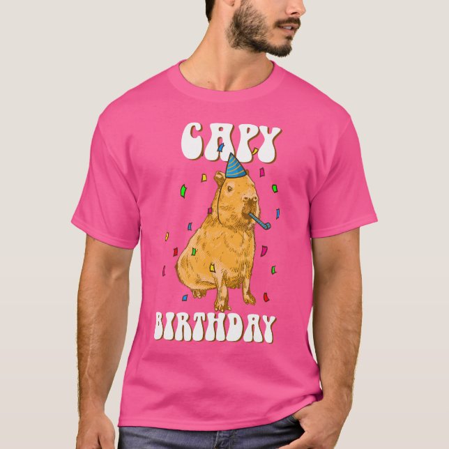 Camiseta Capy Birthday I Funny Capybara (Frente)
