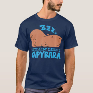 Camiseta Capy Chillin Como Uma Capybara Pajama Capybara 1