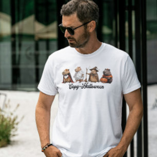 Camiseta Capy Halloween Capybara Halloween T-Shirt Engraçad