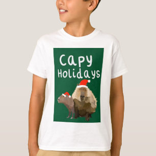 Camiseta Capy Holidays Capybara Natal