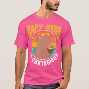 Camiseta Capy-Ness É Capybaras Animais Contagiosos Rodent C