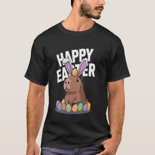 Camiseta Capy Páscoa Capivara Engraçado Fofo Meninos Menina