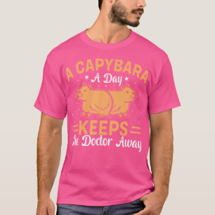 Camiseta Capybara A Day Mantém O Médico Engraçado Capyb