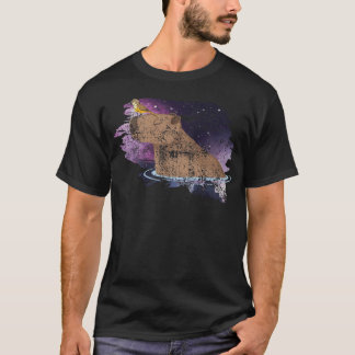 Camiseta Capybara Afastada E Bird Nature Animal Rodent