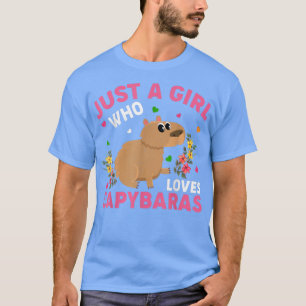 Camiseta Capybara Amante de os animais Apenas Uma Menina Qu