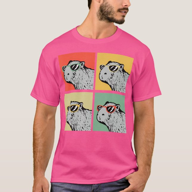 Camiseta Capybara Amante de os animais Capybara (Frente)