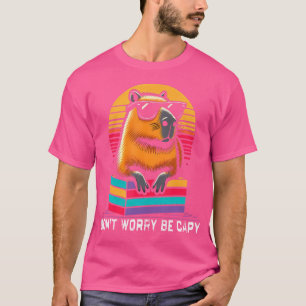 Camiseta Capybara Amantes Não Se Preocupe De Ser Capy Funny