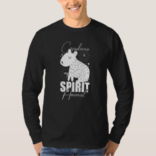 Camiseta Capybara Animal Funny Cute Menor Rodapé Nadando