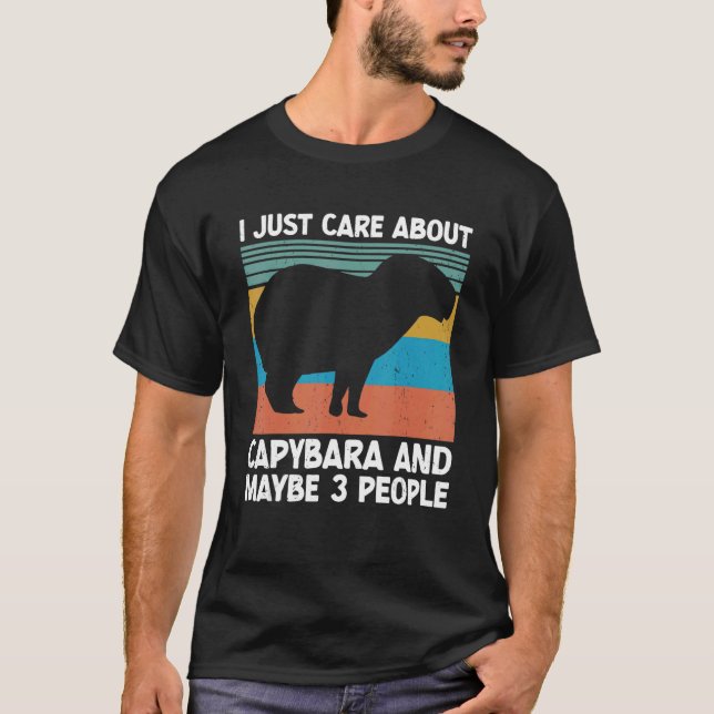 Camiseta Capybara Aquática Animal Rodent Capy Pet 10 (Frente)