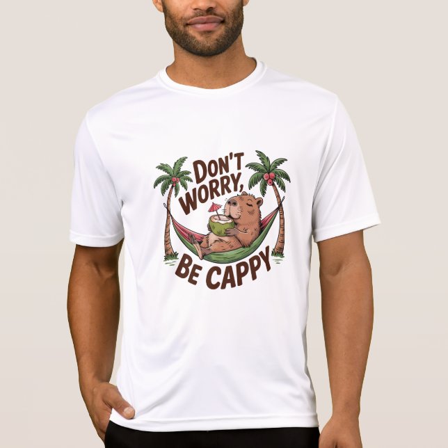 Camiseta Capybara Be Happy (Frente)