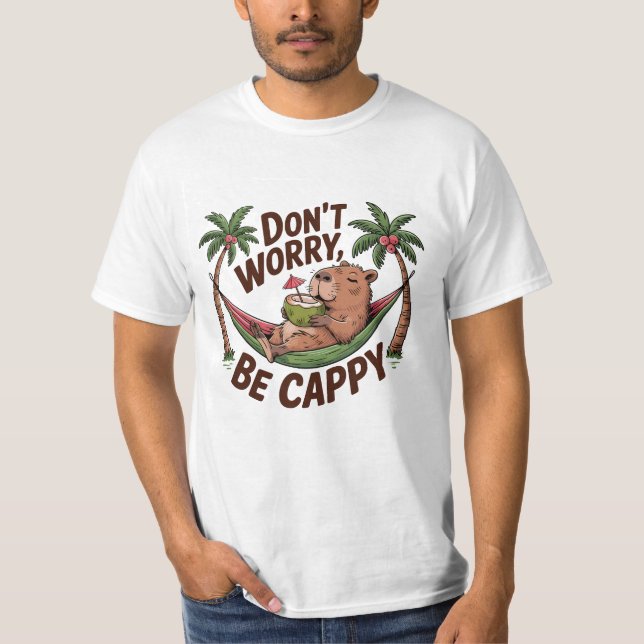Camiseta Capybara Be Happy (Frente)