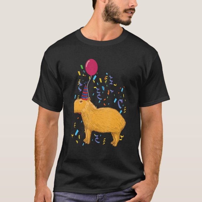 Camiseta Capybara Birthday (Frente)