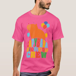 Camiseta Capybara Birthday Crew Rodent Capybaras Lover Anim