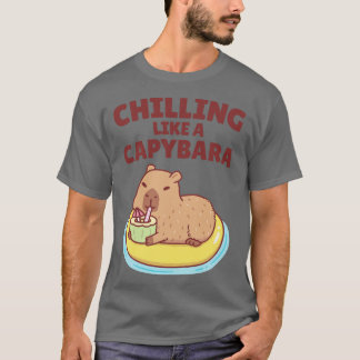Camiseta Capybara Bonita Em Uma Piscina, Como Uma Capybara