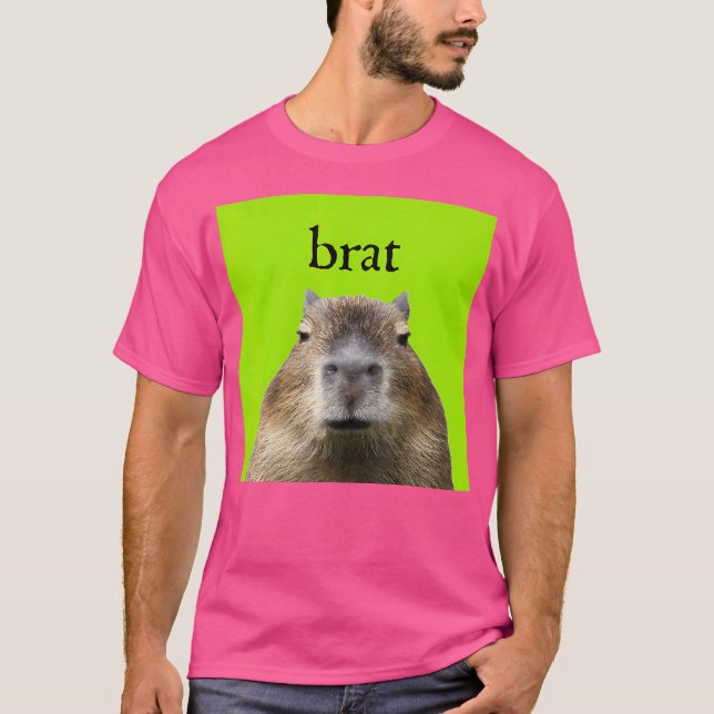 Camiseta Capybara Bra Funny Roupa (Frente)