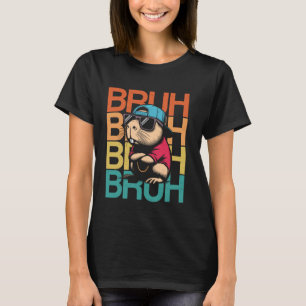 Camiseta Capybara Bruh Funny Capybara Lover Vintage Retro