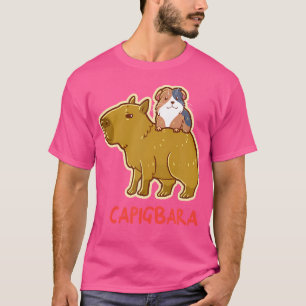 Camiseta Capybara Capigbara Guiné Pig Sentada Em Capybara