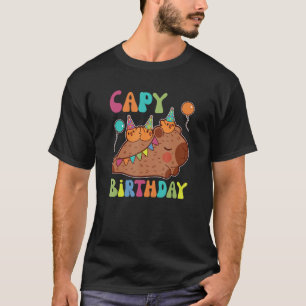 Camiseta Capybara Capy Birthday Pun Feliz Aniversário