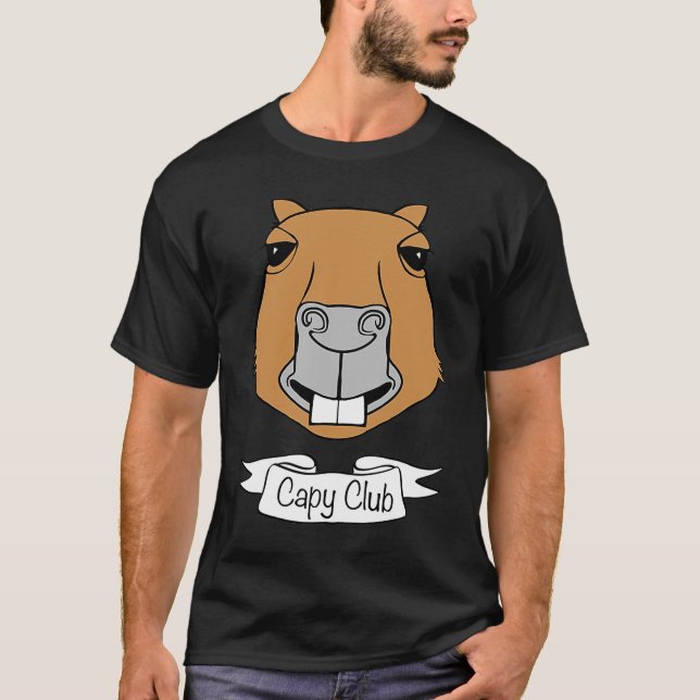 Camiseta Capybara Capy Club (Frente)